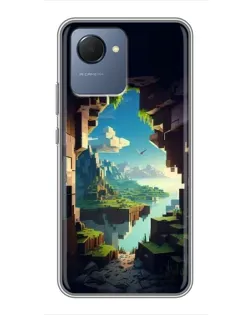 Чехол для Realme NARZO 50i Prime с картинкой «Вид из пещеры» Чехол для Realme NARZO 50i Prime с картинкой «Вид из пещеры»