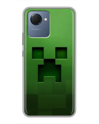 Чехол для Realme NARZO 50i Prime с картинкой «Крипер микро-дизайн»