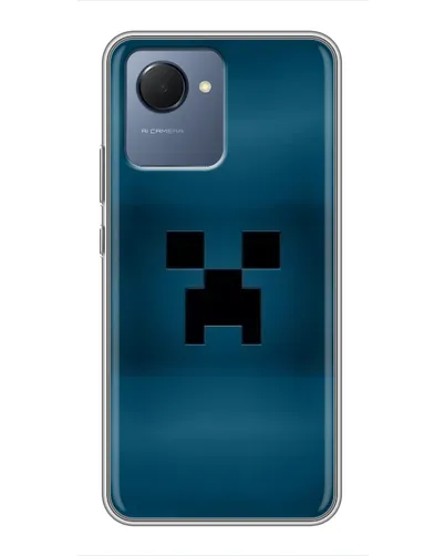 Чехол для Realme NARZO 50i Prime с картинкой «Крипер текстура»