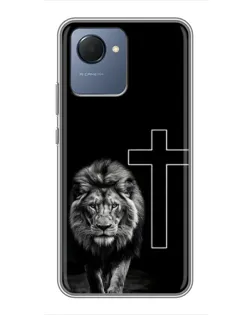 Чохол для Realme NARZO 50i Prime з картинкою «Лев та Хрест»