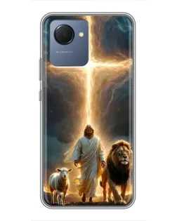 Чохол для Realme NARZO 50i Prime з картинкою «Лев Юди та Світло»