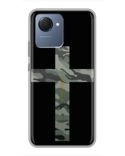 Чехол для Realme NARZO 50i Prime с картинкой «Милитари Крест»