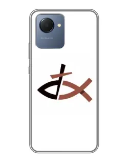Чехол для Realme NARZO 50i Prime с картинкой «Рыба и крест»