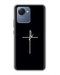 Чехол для Realme NARZO 50i Prime с картинкой «Тонкий крест»