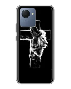 Чехол для Realme NARZO 50i Prime с картинкой «Сияющий крест Jesus»