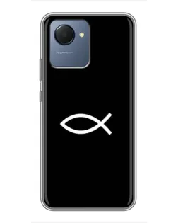 Чехол для Realme NARZO 50i Prime с картинкой «Символ рыбы Jesus»