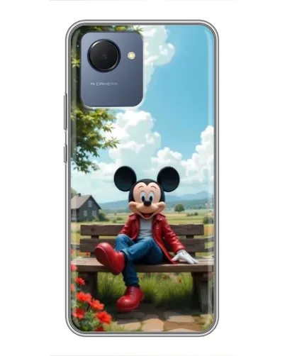 Чохол для Realme NARZO 50i Prime з картинкою «Міккі на лавці» Чохол для Realme NARZO 50i Prime з картинкою «Міккі на лавці»