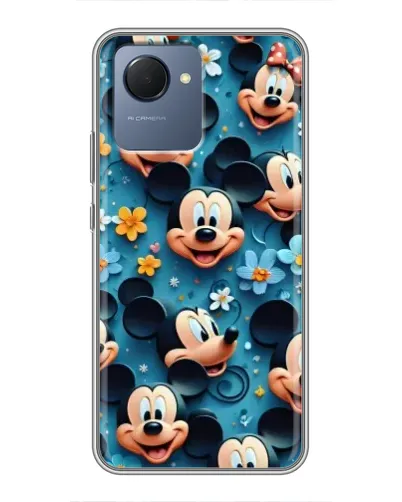 Чохол для Realme NARZO 50i Prime з картинкою «Паттерн Міккі та Мінні» Чохол для Realme NARZO 50i Prime з картинкою «Паттерн Міккі та Мінні»