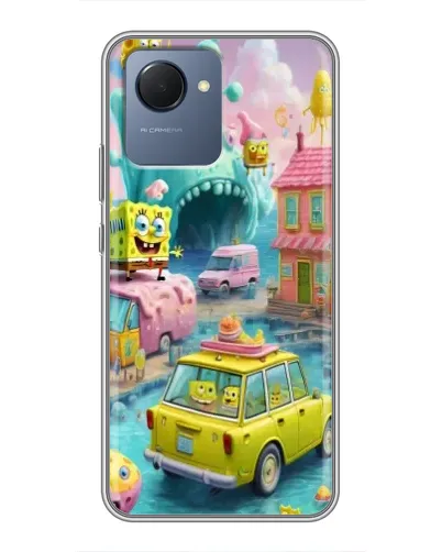 Чехол для Realme NARZO 50i Prime с картинкой «Монстр-трак приключения»