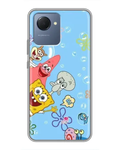 Чехол для Realme NARZO 50i Prime с картинкой «Веселые пузырьки»
