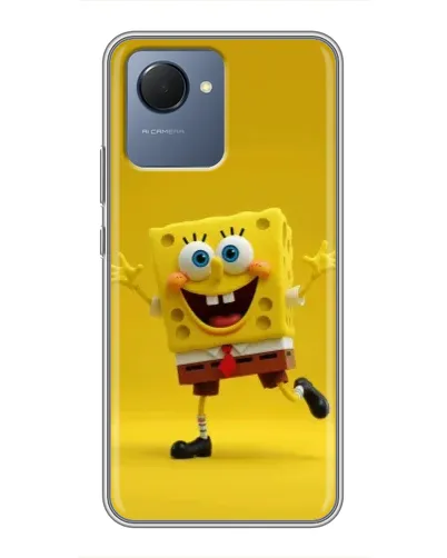 Чехол для Realme NARZO 50i Prime с картинкой «Позитивный Губка Боб»