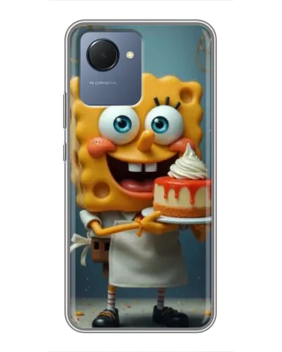 Чехол для Realme NARZO 50i Prime с картинкой «Повар Спанч Боб»