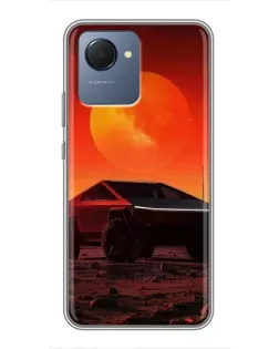 Чохол для Realme NARZO 50i Prime з картинкою «Cybertruck на Марсі»