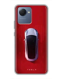Чохол для Realme NARZO 50i Prime з картинкою «Tesla Top View»
