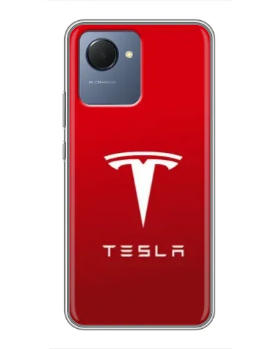Чехол для Realme NARZO 50i Prime с картинкой «Tesla Red Classic»
