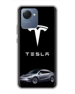 Чохол для Realme NARZO 50i Prime з картинкою «Tesla Model Y»