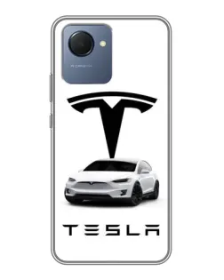 Чохол для Realme NARZO 50i Prime з картинкою «Tesla White Style»