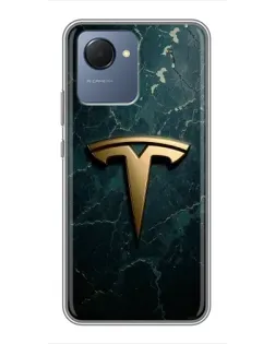 Чохол для Realme NARZO 50i Prime з картинкою «Мармурова Tesla Gold»