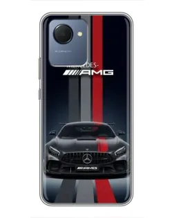 Чохол для Realme NARZO 50i Prime з картинкою «Mercedes — білий карбон»