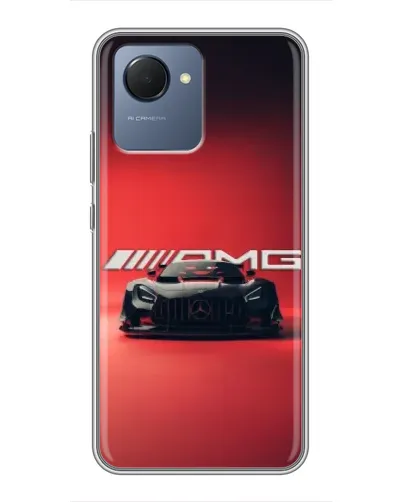 Чехол для Realme NARZO 50i Prime с картинкой «Mercedes AMG — красная линия» Чехол для Realme NARZO 50i Prime с картинкой «Mercedes AMG — красная линия»