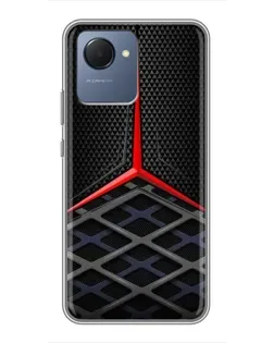 Чехол для Realme NARZO 50i Prime с картинкой «Mercedes Carbon Grid»