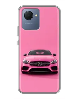 Чехол для Realme NARZO 50i Prime с картинкой «Розовый Mercedes AMG» Чехол для Realme NARZO 50i Prime с картинкой «Розовый Mercedes AMG»