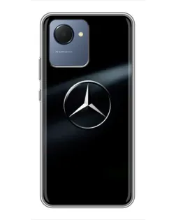 Чехол для Realme NARZO 50i Prime с картинкой «Mercedes на металле» Чехол для Realme NARZO 50i Prime с картинкой «Mercedes на металле»