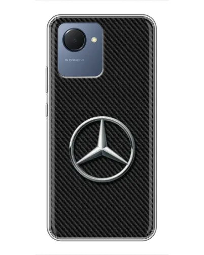 Чехол для Realme NARZO 50i Prime с картинкой «Карбоновый Mercedes стиль» Чехол для Realme NARZO 50i Prime с картинкой «Карбоновый Mercedes стиль»