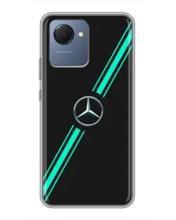 Чехол для Realme NARZO 50i Prime с картинкой «Спортивные линии Mercedes» Чехол для Realme NARZO 50i Prime с картинкой «Спортивные линии Mercedes»