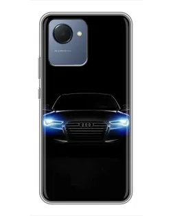 Чохол для Realme NARZO 50i Prime з картинкою «Audi в неоні»