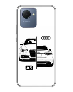 Чохол для Realme NARZO 50i Prime з картинкою «Audi — контрастний дизайн»