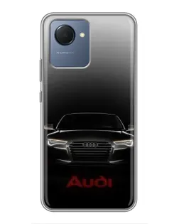 Чохол для Realme NARZO 50i Prime з картинкою «Audi — градієнтний контур»