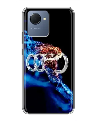 Чохол для Realme NARZO 50i Prime з картинкою «Енергія лого Audi» Чохол для Realme NARZO 50i Prime з картинкою «Енергія лого Audi»