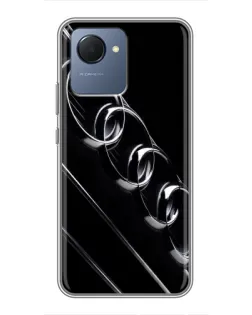 Чохол для Realme NARZO 50i Prime з картинкою «Audi — абстрактні кільця»