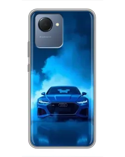 Чохол для Realme NARZO 50i Prime з картинкою «Audi — блакитна енергія»