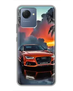 Чохол для Realme NARZO 50i Prime з картинкою «Audi — захід сонця»