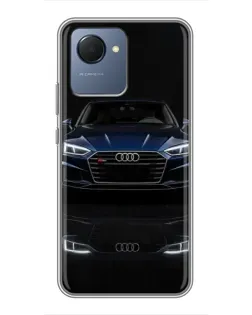 Чохол для Realme NARZO 50i Prime з картинкою «Audi — нічне відображення»