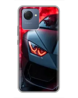 Чохол для Realme NARZO 50i Prime з картинкою «Lamborghini червоне сяйво»