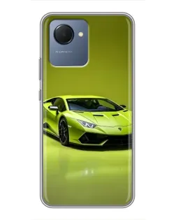 Чохол для Realme NARZO 50i Prime з картинкою «Салатовий Lamborghini Huracan»