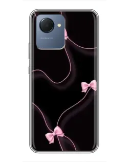 Чехол для Realme NARZO 50i Prime с картинкой «Розовые ленты»