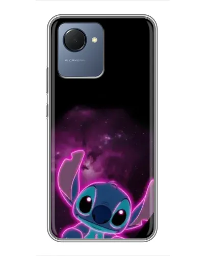 Чехол для Realme NARZO 50i Prime с картинкой «Неоновый Stitch»