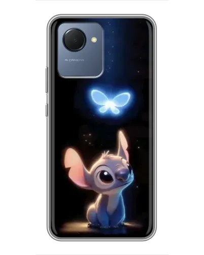 Чехол для Realme NARZO 50i Prime с картинкой «Сияющий Стич»