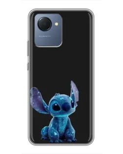 Чохол для Realme NARZO 50i Prime з картинкою «Стіч на чорному»