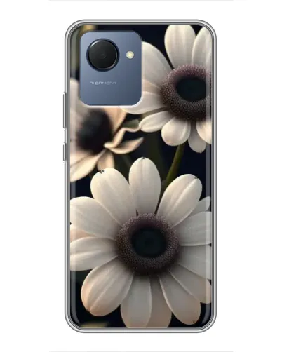 Чехол для Realme NARZO 50i Prime с картинкой «Белые маргаритки макро» Чехол для Realme NARZO 50i Prime с картинкой «Белые маргаритки макро»