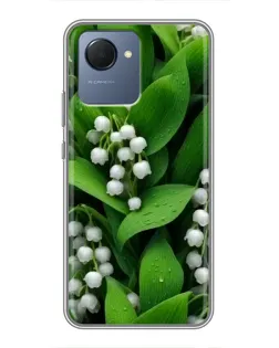 Чехол для Realme NARZO 50i Prime с картинкой «Ландыши в зелени»