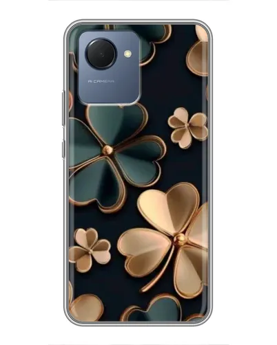 Чехол для Realme NARZO 50i Prime с картинкой «Клевер в золоте» Чехол для Realme NARZO 50i Prime с картинкой «Клевер в золоте»