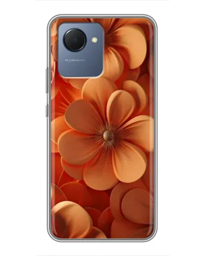 Чехол для Realme NARZO 50i Prime с картинкой «Оранжевый макро цветок» Чехол для Realme NARZO 50i Prime с картинкой «Оранжевый макро цветок»