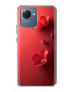 Чехол для Realme NARZO 50i Prime с картинкой «Маковые соцветия»
