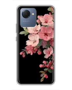 Чехол для Realme NARZO 50i Prime с картинкой «Розовая ветка сакуры»