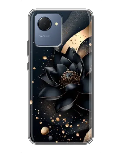 Чехол для Realme NARZO 50i Prime с картинкой «Черный лотос» Чехол для Realme NARZO 50i Prime с картинкой «Черный лотос»
